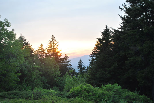 Mt. Monadnock at sun down Mt. Monadnock at sun down