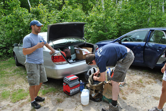 getting ready to hike the Mt. Monadnock getting ready for hiking Mt. monadnock