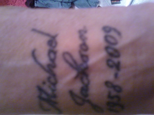 Michael Jackson Tattoo by Heather Steele Michael Jackson Tattoo by Heather Steele