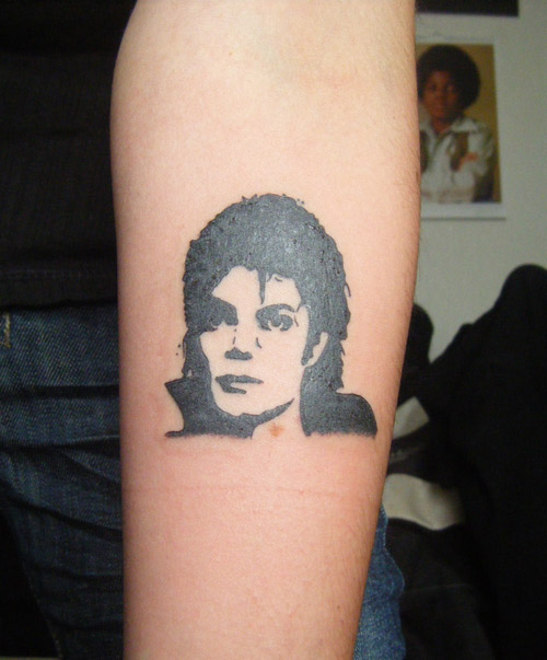 Michael Jackson silhouet Tattoo Michael Jackson silhouet Tattoo