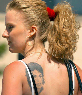 Michael Jackson Tattoo Michael Jackson Tattoo on Back