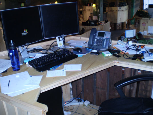 My messy desk