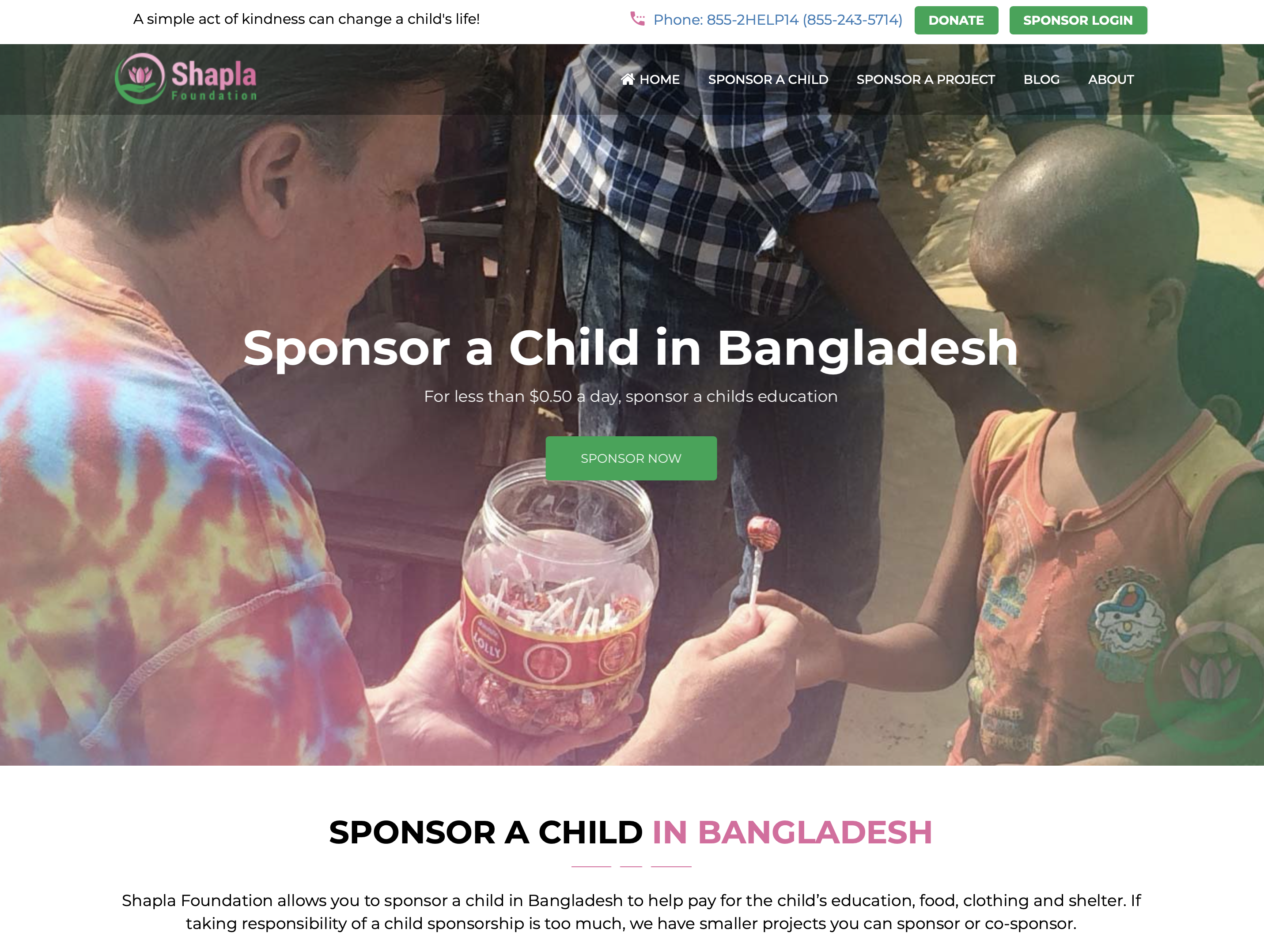 Shapla Foundation Homepage Shapla Foundation